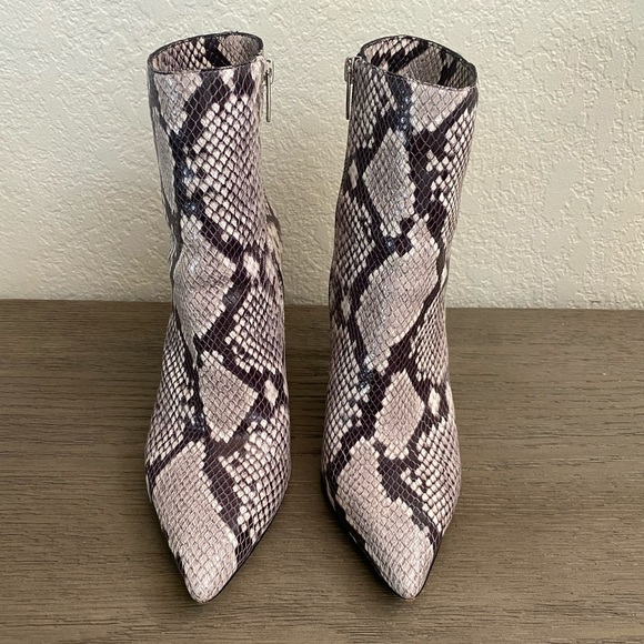 Vince Camuto Snakeskin Booties - Picture 2 of 7